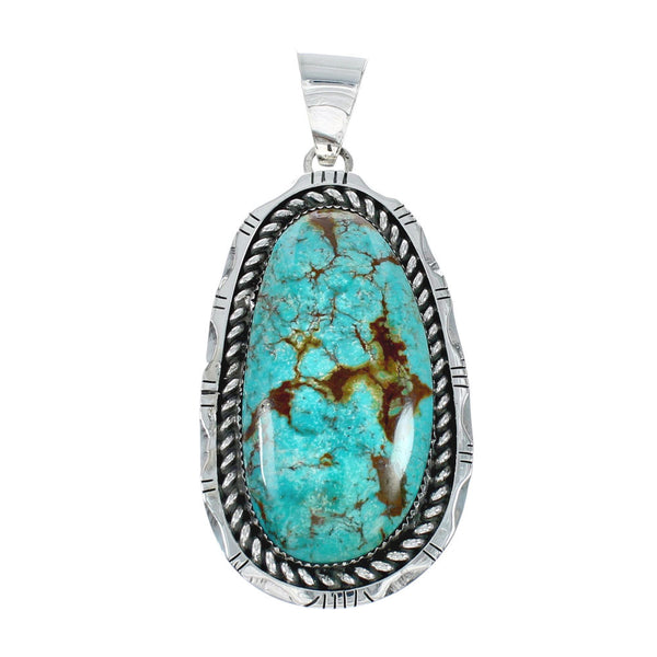 Navajo Native American Turquoise Sterling Silver Pendant NN20066