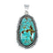 Navajo Native American Turquoise Sterling Silver Pendant NN20066