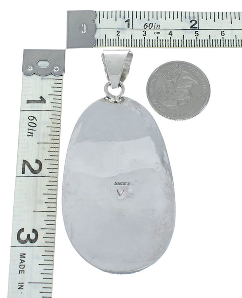 Navajo Native American Turquoise Sterling Silver Pendant NN20066
