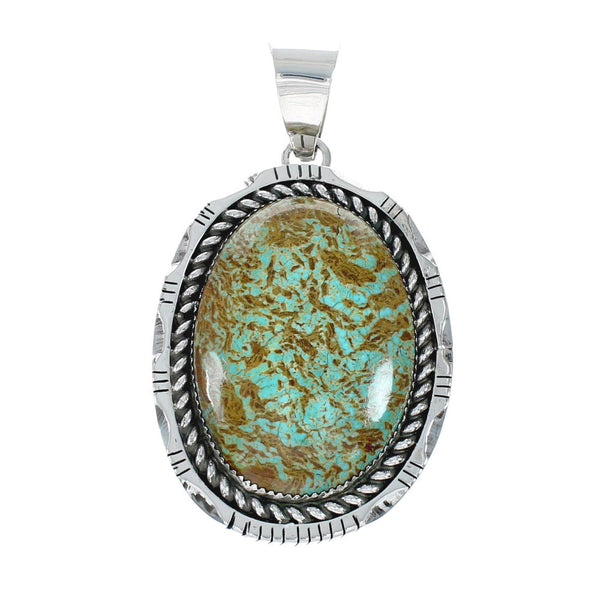 Navajo Native American Turquoise Sterling Silver Pendant NN20067