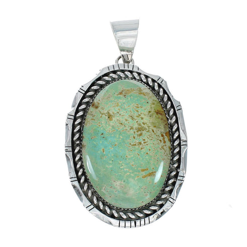 Navajo Native American Turquoise Sterling Silver Pendant NN20068