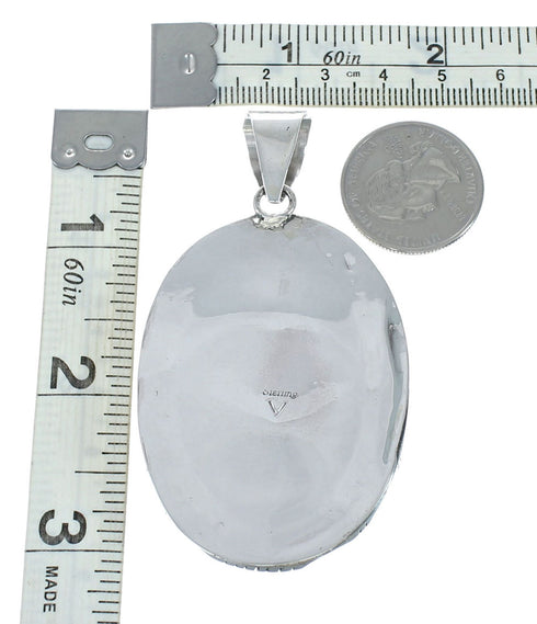 Navajo Native American Turquoise Sterling Silver Pendant NN20068