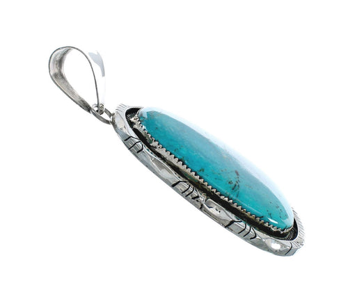 Navajo Native American Turquoise Sterling Silver Pendant NN20070