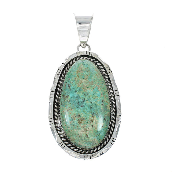 Navajo Native American Turquoise Sterling Silver Pendant NN20072