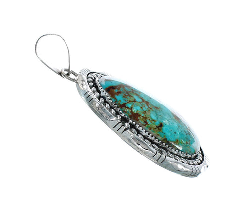 Navajo Native American Turquoise Sterling Silver Pendant NN20073