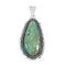 Navajo Native American Turquoise Sterling Silver Pendant NN20076