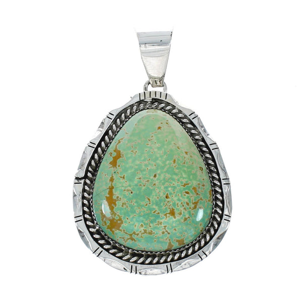 Navajo Native American Turquoise Sterling Silver Pendant NN20077