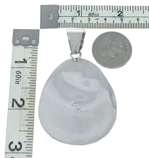 Navajo Native American Turquoise Sterling Silver Pendant NN20077