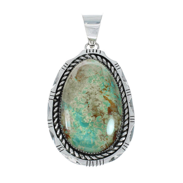 Navajo Native American Turquoise Sterling Silver Pendant NN20079