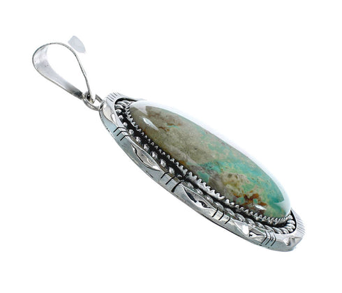 Navajo Native American Turquoise Sterling Silver Pendant NN20079