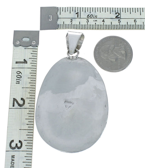 Navajo Native American Turquoise Sterling Silver Pendant NN20079