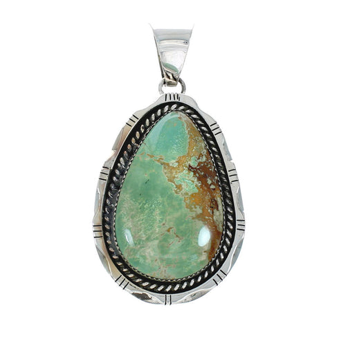Navajo Native American Turquoise Sterling Silver Pendant NN20080