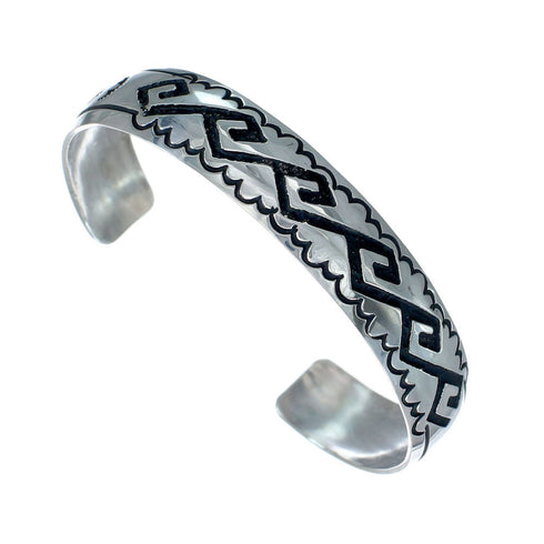 Genuine Sterling Silver Navajo Tommy And Rose Singer Cuff Bracelet NN20242