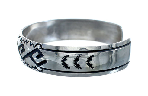 Genuine Sterling Silver Navajo Tommy And Rose Singer Cuff Bracelet NN20242