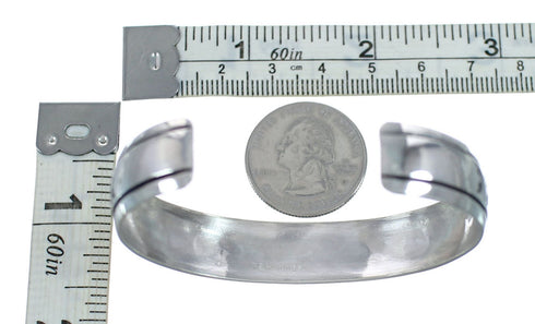 Genuine Sterling Silver Navajo Tommy And Rose Singer Cuff Bracelet NN20242