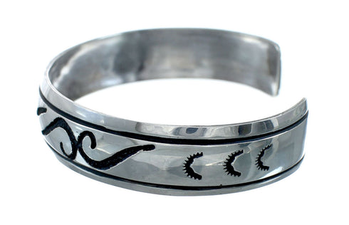 Genuine Sterling Silver Navajo Tommy And Rose Singer Cuff Bracelet NN20243
