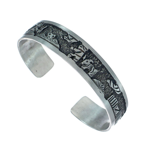 Silver Horse Native American Cuff Bracelet NN20234