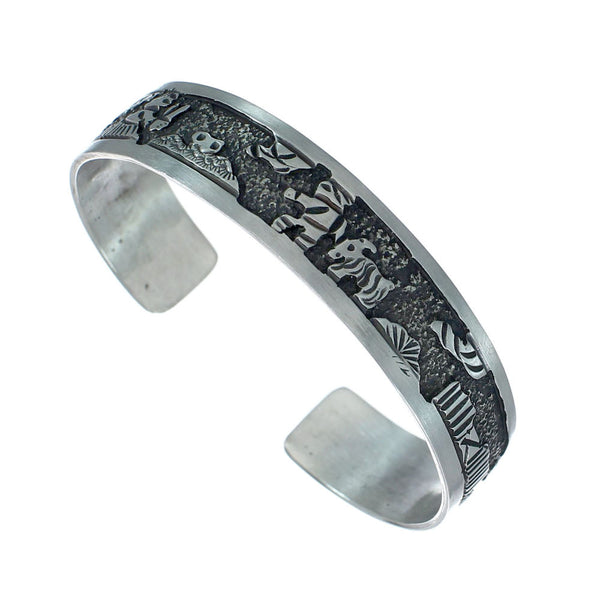 Silver Horse Native American Cuff Bracelet NN20234