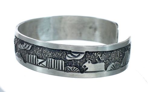 Silver Horse Native American Cuff Bracelet NN20234