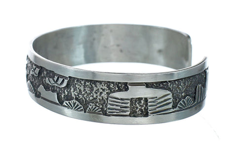 Silver Horse Native American Cuff Bracelet NN20233