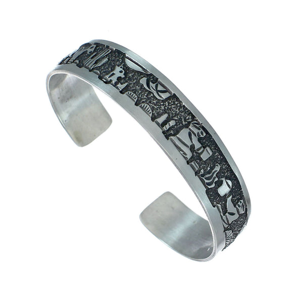 Silver Horse Native American Cuff Bracelet NN20232