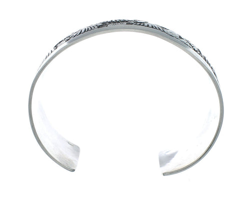 Native American Sterling Silver Storyteller Cuff Bracelet NN20237