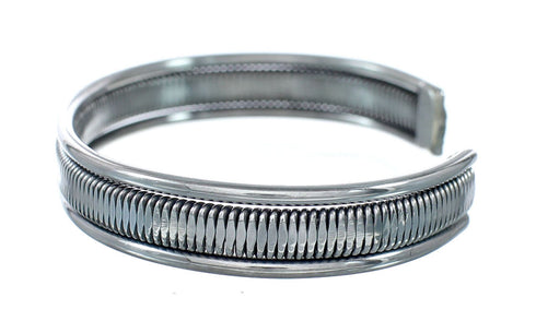 Native American Navajo Authentic Sterling Silver Cuff Bracelet NN20247
