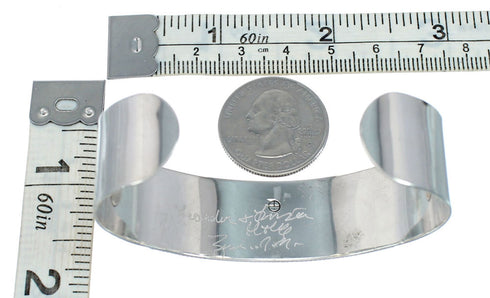 Genuine Sterling Silver Multicolor Navajo Cuff Bracelet NN20143