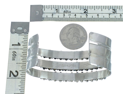 Zuni Turquoise Needlepoint Genuine Sterling Silver Cuff Bracelet NN20170