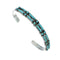 Turquoise Needlepoint Sterling Silver Zuni Cuff Bracelet NN20187