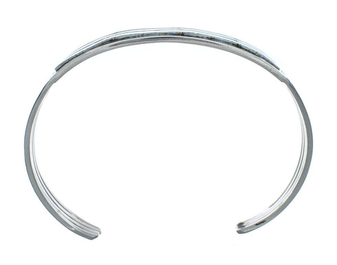 Zuni Genuine Sterling Silver Opal Cuff Bracelet Jewelry NN20191