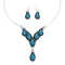 Zuni Opal Authentic Sterling Silver Necklace Set NN20168