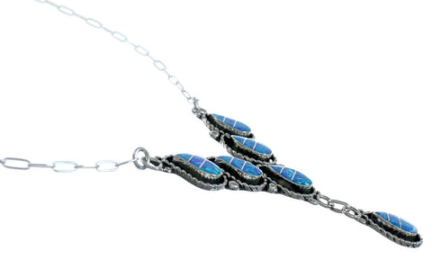 Zuni Opal Authentic Sterling Silver Necklace Set NN20168