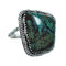 American Indian Genuine Sterling Silver Kingman Turquoise Ring Size 9-1/4 NN20218