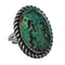 American Indian Genuine Sterling Silver Kingman Turquoise Ring Size 8 NN20214
