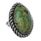 American Indian Genuine Sterling Silver Kingman Turquoise Ring Size 6-3/4 NN20208