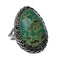 American Indian Genuine Sterling Silver Kingman Turquoise Ring Size 9 NN20212