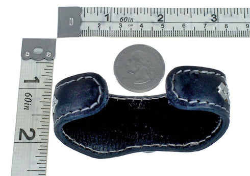 Navajo Chief Head Sterling Silver Leather Cuff Watch NN20304