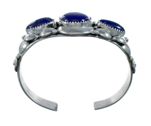 Lapis Authentic Sterling Silver Navajo Cuff Bracelet NN20325