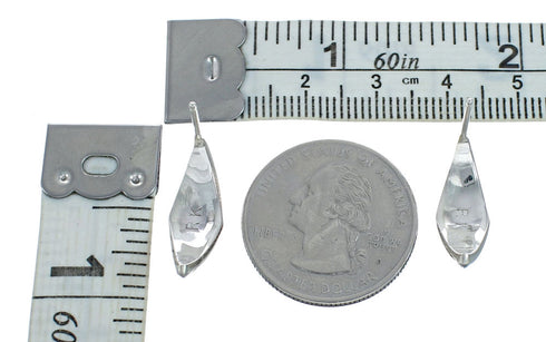 Native American Zuni Multicolor Inlay Earrings Post Hoop NN20353