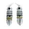Native American Sterling Silver 12 Karat Gold Filled And Onyx Hook Dangle Earrings NN20359