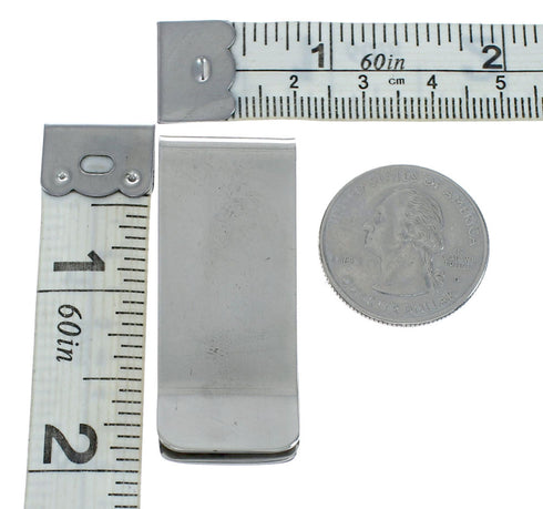 Native American Genuine Sterling Silver Bear Paw Money Clip NN20368