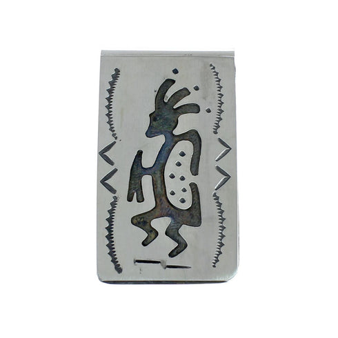 Native American Genuine Sterling Silver Kokopelli Money Clip NN20371