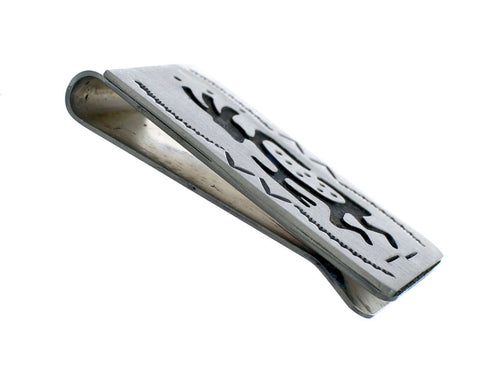 Native American Genuine Sterling Silver Kokopelli Money Clip NN20371