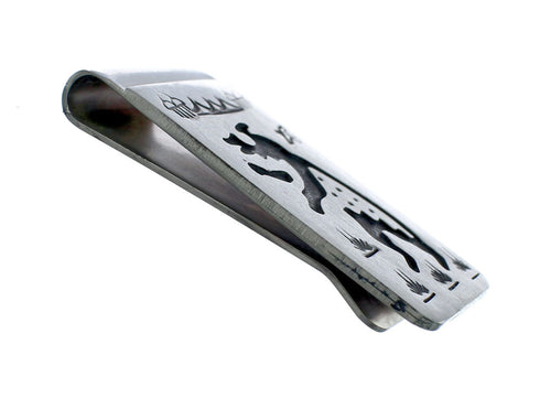 Native American Genuine Sterling Silver Bear Money Clip NN20373