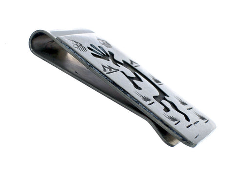 Native American Genuine Sterling Silver Kokopelli Money Clip NN20372