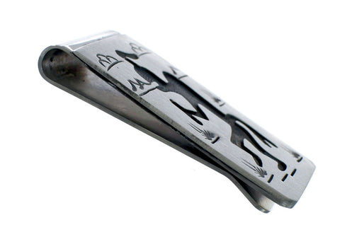 Native American Genuine Sterling Silver Kokopelli Money Clip NN20384