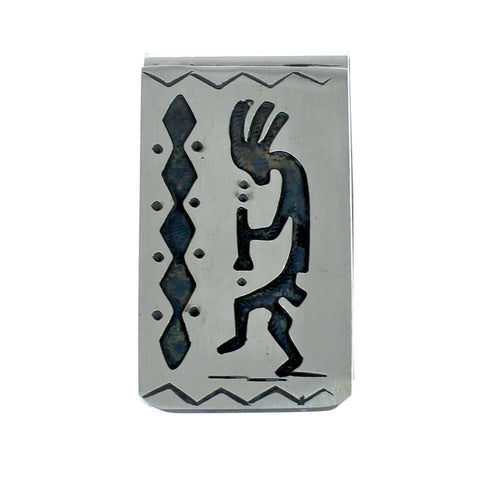 Native American Genuine Sterling Silver Kokopelli Money Clip NN20389