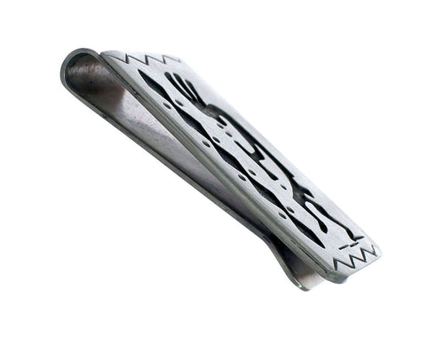 Native American Genuine Sterling Silver Kokopelli Money Clip NN20389