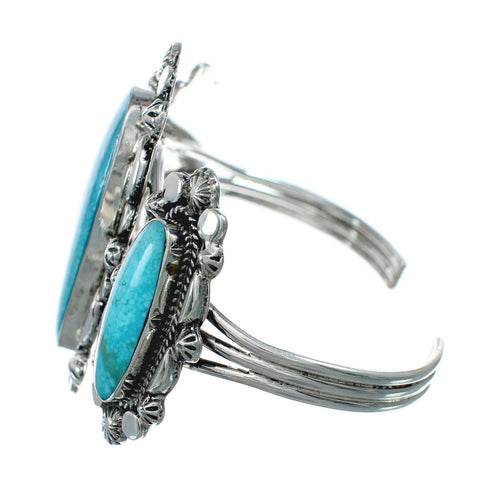 Navajo Multistone Turquoise Sterling Silver Cuff Bracelet NX11580